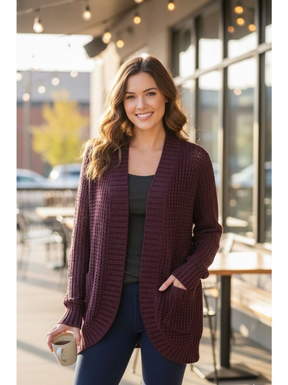 Stitch Fix RD Style Womens Open Front Knit Cardigan Sweater XS Pockets